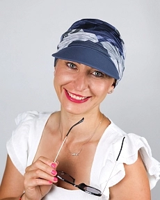 Turban s odnímatelným kšiltem - modrý vzor.jpg